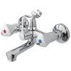 OK 2-knops badkraan met omstelknop Chroom