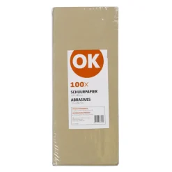 OK schuurpapier 115x280mm 100 vellen