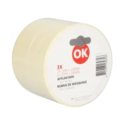 OK set met 3 schilderstapes (2 stuks 18 mm) (1 stuk 36 mm)