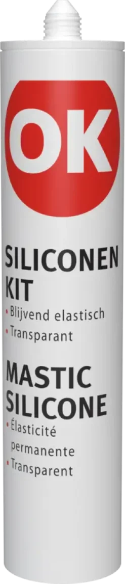 OK Siliconenkit transparant 290 ml