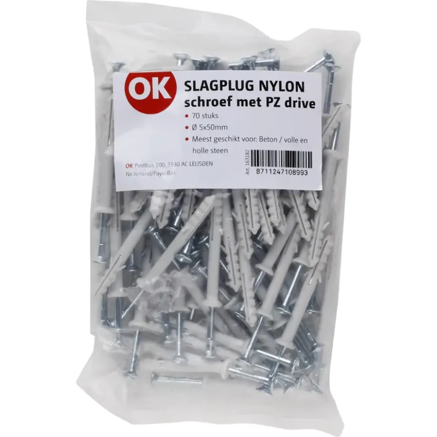 Ok slagplug 5x50mm/ 3,3x55mm 70ST