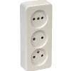 OK stopcontact opbouw 3-voudig wit