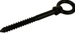Oogbout met houtdraad 8x80mm RVS Zwart