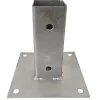 Paalhouder met plaat verzinkt 5 x 5 cm