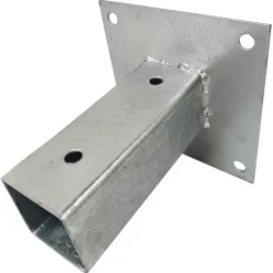 Paalhouder met plaat verzinkt 5 x 5 cm