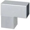 Paalverbinder voor pergola hoekstuk 2-kants 7x7 cm gegalvaniseerd