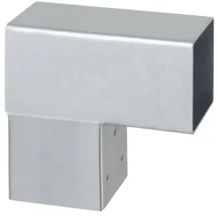Paalverbinder voor pergola hoekstuk 2-kants 9x9 cm gegalvaniseerd