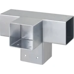 Paalverbinder voor pergola T-verbindingsstuk 4-kants 9x9 cm gegalvaniseerd