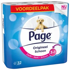 Page toiletpapier compleet schoon 32 rollen