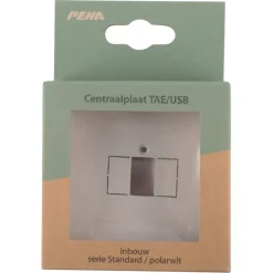 Peha Standard Afdekplaat USB wit