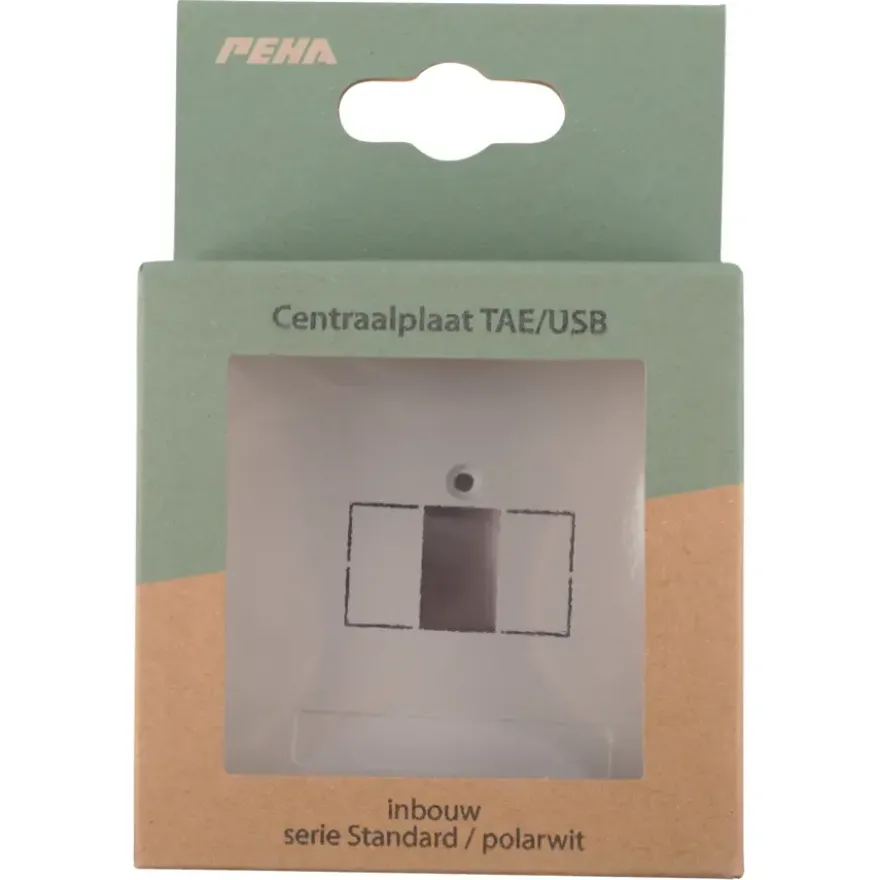 Peha Standard Afdekplaat USB wit