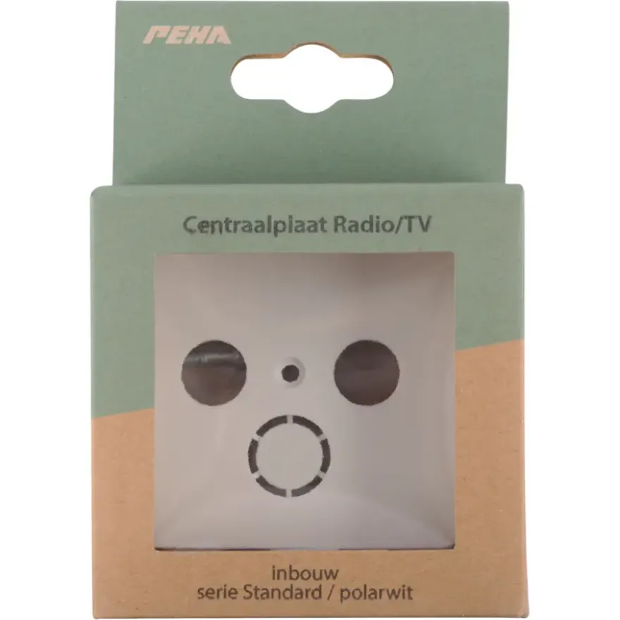 Peha Standard Centraalplaat Radio/TV wit