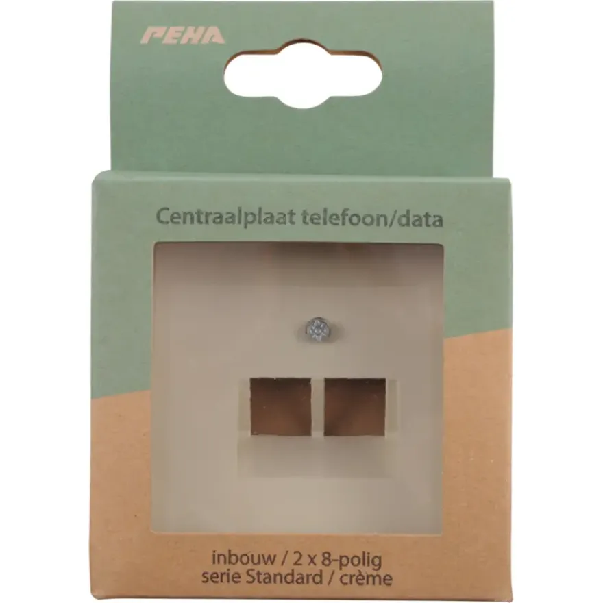 Peha Standard Centraalplaat UTP crème
