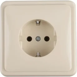 PEHA Standard stopcontact geaard crème