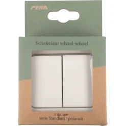 PEHA Standard wissel-wisselschakelaar wit