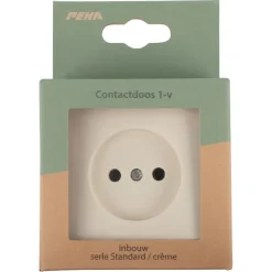 PEHA Stopcontact Standaard Crème