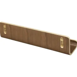 Pekodom dubbelgevouwen wandplank walnoot berken 14x60x12 cm (hxbxd)