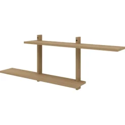 Pekodom wandplank dubbel naturel 80x16x40 cm