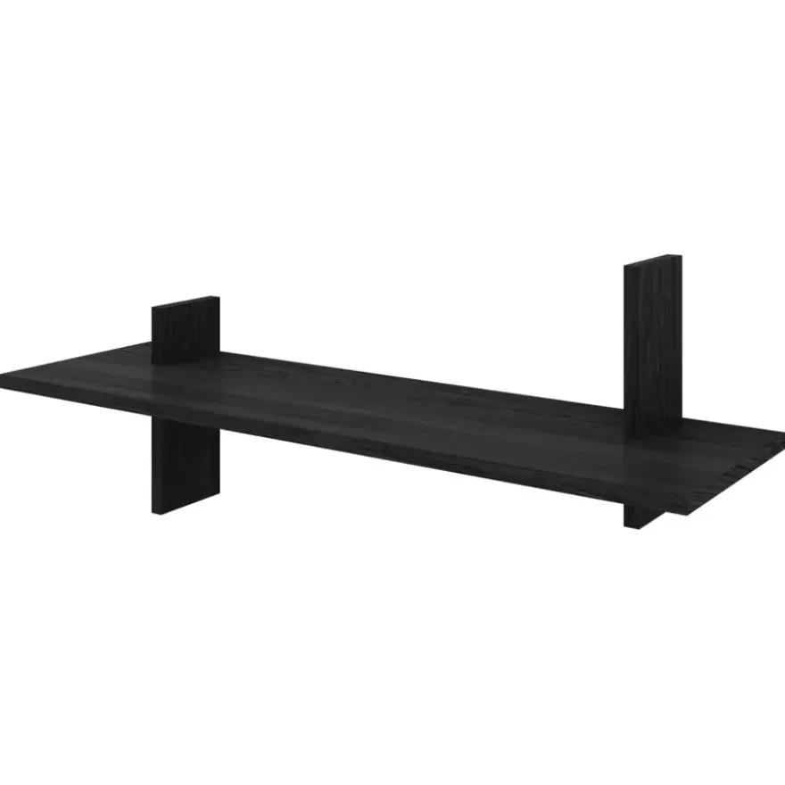 Pekodom wandplank enkel zwart 80x23,5x23,5 cm