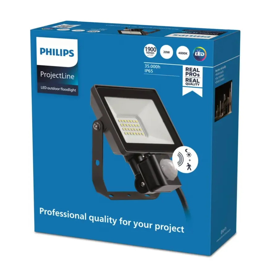 Philips breedstraler met bewegingssensor 1900 lumen 4000K 20W