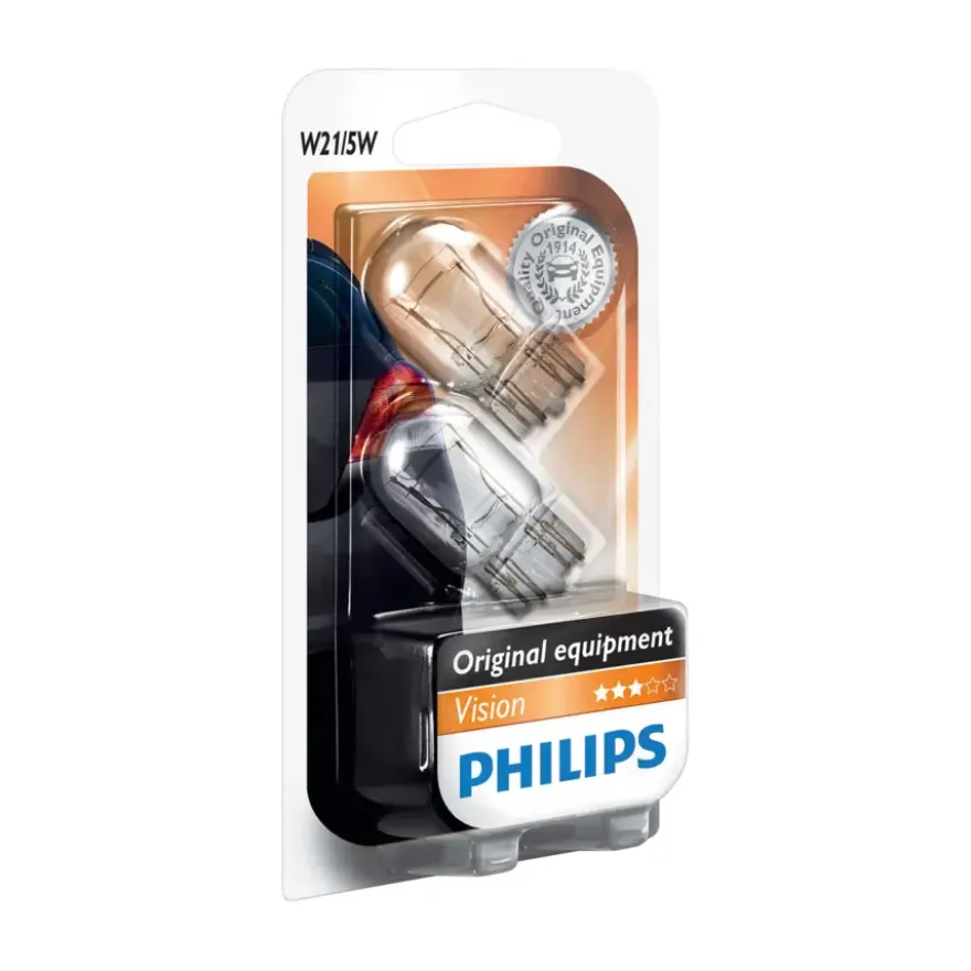 Philips autolampen W21/5W 12V 12066B2 2 stuks