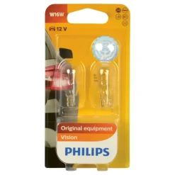 Philips autolampen W16W Wedgebase 12V 12067B2 2 stuks