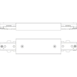 Philips EasyLink dubbelzijdige stroomaansluiting railverlichting zwart