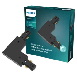 Philips EasyLink L-vormige connector linkse hoek railverlichting zwart