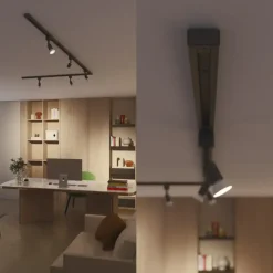 Philips EasyLink L-vormige connector linkse hoek railverlichting zwart