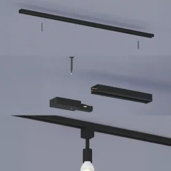Philips EasyLink L-vormige connector linkse hoek railverlichting zwart