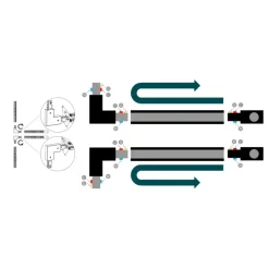Philips EasyLink L-vormige connector rechtse hoek railverlichting wit