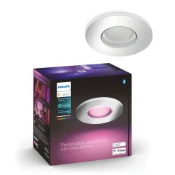 Philips Hue badkamerinbouwspot Xamento chroom - wit en gekleurd 6W - rond