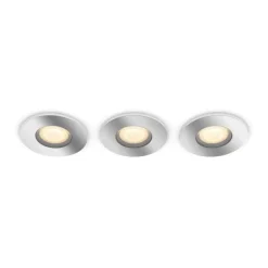 Philips Hue badkamer LED inbouwset Adore 3x5W chroom/wit incl, switch en bluetooth
