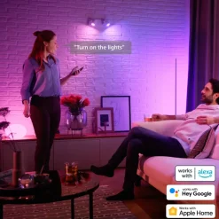 Philips Hue inbouwspot zwart Ø90mm