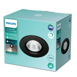 Philips inbouwspot Dive zwart 5,5W IP65