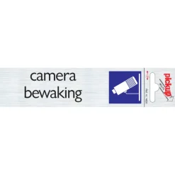 Pickup Alu deurbordje camera bewaking 165x44 mm