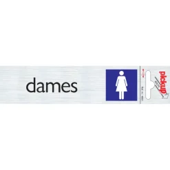Pickup Alu deurbordje dames 165x44 mm