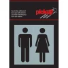 Pickup Alu Picto toiletten 8x8 cm