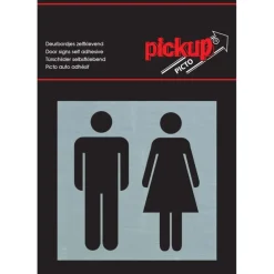 Pickup Alu Picto toiletten 8x8 cm