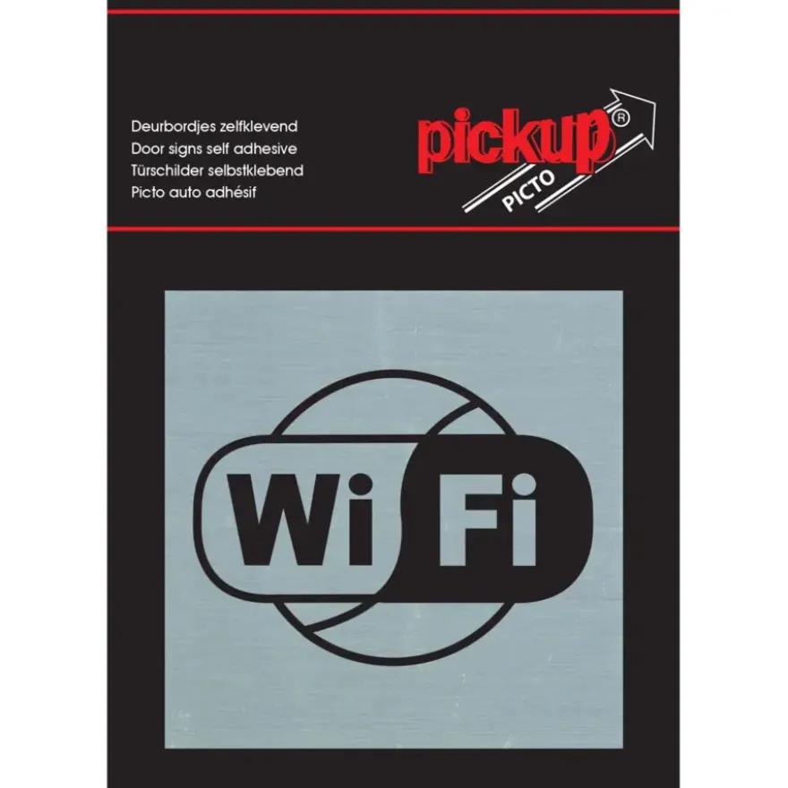 Pickup Alu Picto wifi 8x8 cm