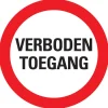 Pickup bordje verboden toegang 300 mm