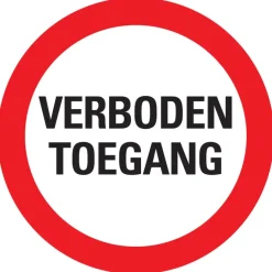 Pickup bordje verboden toegang 300 mm