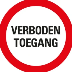 Pickup bordje verboden toegang 300 mm