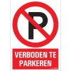 Pickup bord verboden te parkeren 23x33 cm