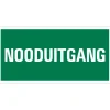 Pickup bord vluchtweg nooduitgang 15x30 cm