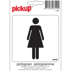 Pickup pictogram Dames 10x10 cm