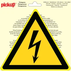 Pickup pictogram Gevaar voor Elektrische Spanning 20x20 cm