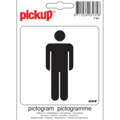 Pickup pictogram Heren 10x10 cm