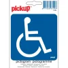 Pickup pictogram rolstoel toegankelijk 10x10 cm