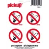 Pickup pictogram verboden te roken 10x10 cm